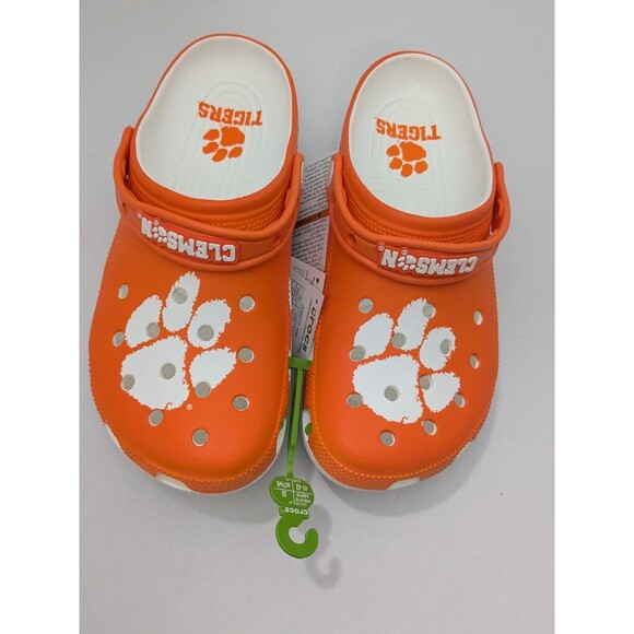 Crocs Other - Crocs Clemson Classic Clogs for Men 8 and Women 10 NEW Tigers SC Orange White